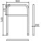 Protective bar made of steel tubing |  60 x 2.5 mm | with crossbar | total width: 1000 mm | total height: 1400 mm | hot-dip galvanized